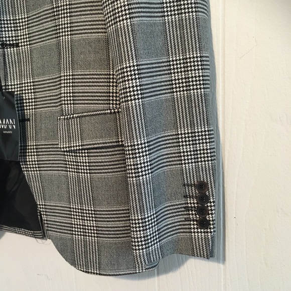 NWT, boohoo Man plaid blazer size 34 - Picture 3 of 15